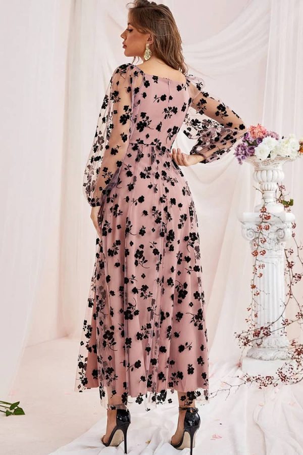 Robe Longue Champêtre <br> Rose – Image 5