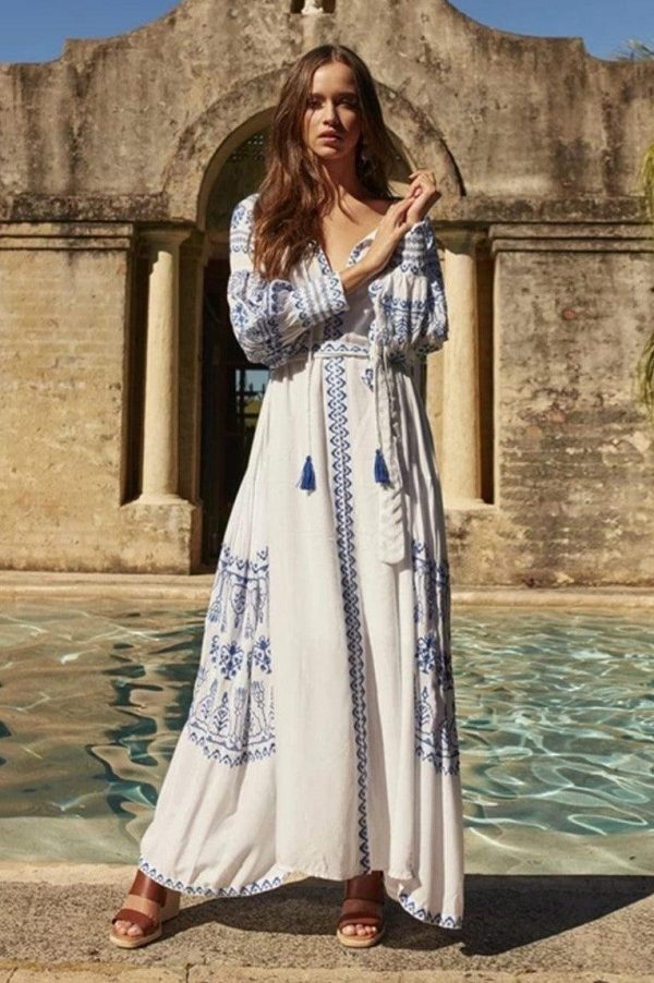 Robe Boho Vintage Maxi Longue