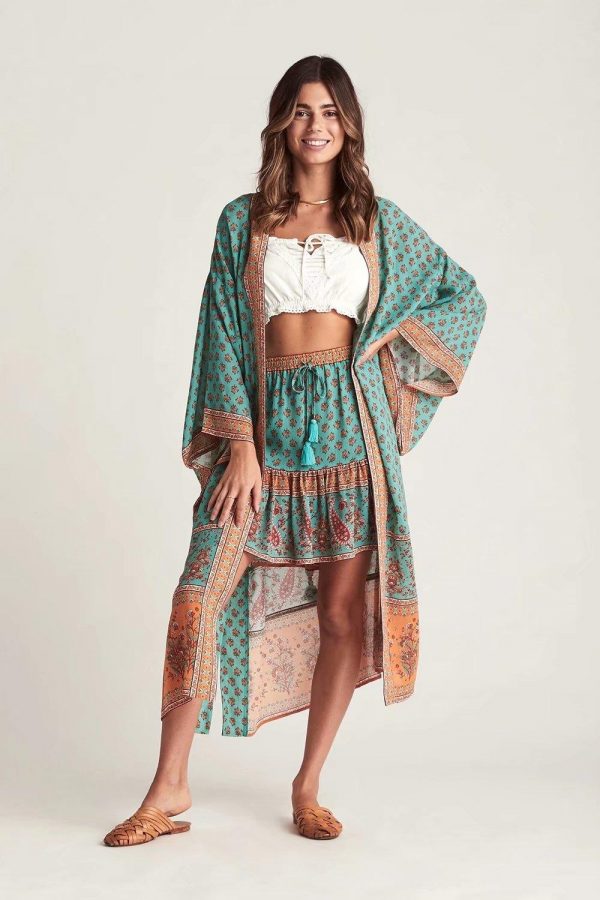 Robe Kimono Bohème Romantique – Image 3