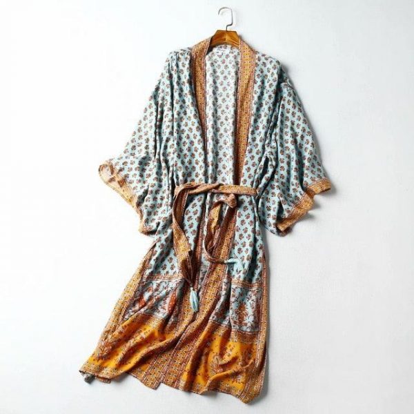 Robe Kimono Bohème Romantique – Image 4